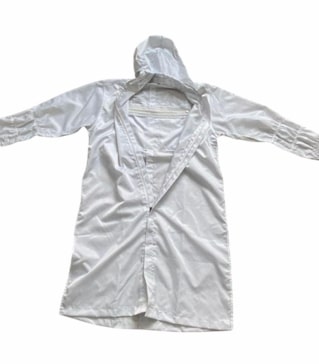 Knee length ESD Smock with Hood/Neck Cape